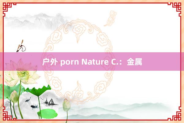 户外 porn Nature C.：金属