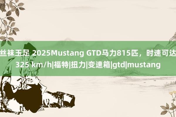 丝袜玉足 2025Mustang GTD马力815匹，时速可达325 km/h|福特|扭力|变速箱|gtd|mustang